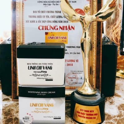 [HCM]KEM DƯỠNG TRẮNG DA TOÀN THÂN LINH CHI VÀNG 300G