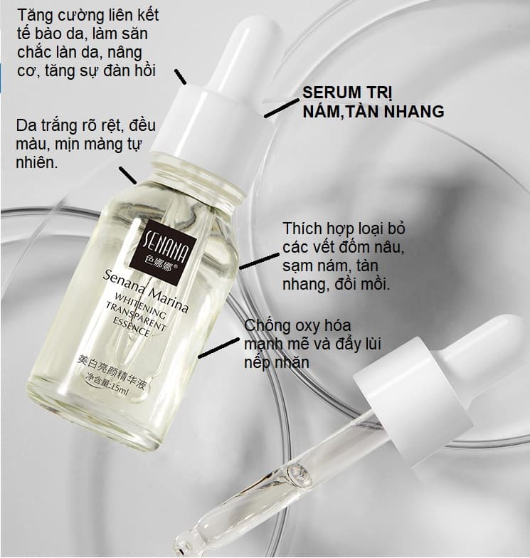 Tinh chất làm trắng và tẩy tàn nhang Fuyan giảm đốm thâm kem dưỡng ẩm Melanin làm sáng màu da