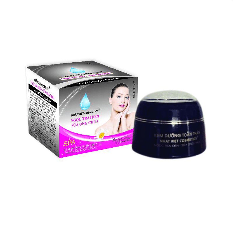 [HCM]Kem Dưỡng Trắng Da Toàn Thân Ngọc Trai Đen Sữa Ong Chúa (100g)