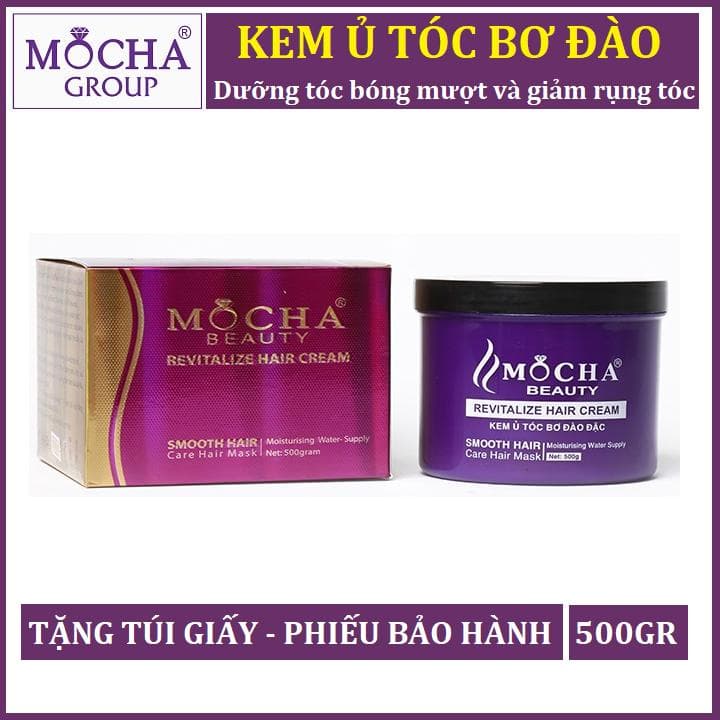 [HCM]KEM Ủ TÓC BƠ ĐÀO MOCHA 500gram - Dưỡng tóc chắc khỏe giảm rụng tóc - Hana Nguyễn Beauty