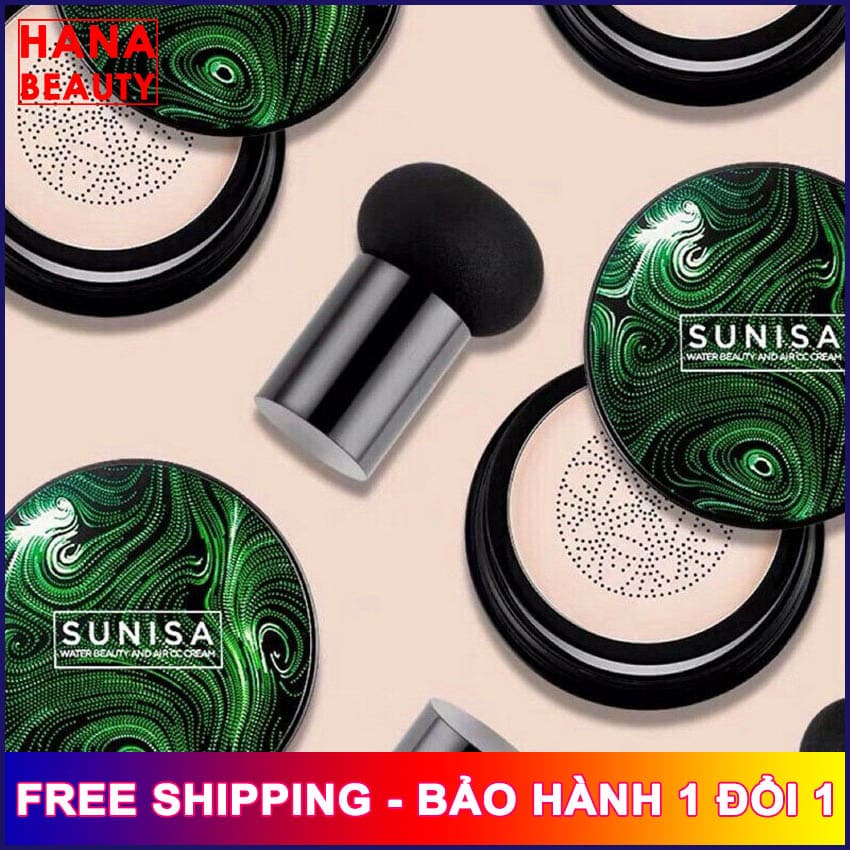[FLASH SALE] Phấn nước Sunisa BB Cream Air Cushion cho màu tự nhiên và làm sáng màu kèm mút trang điểm hana tech Kem nền trang điểm hàng nội địa trung - Hanatech