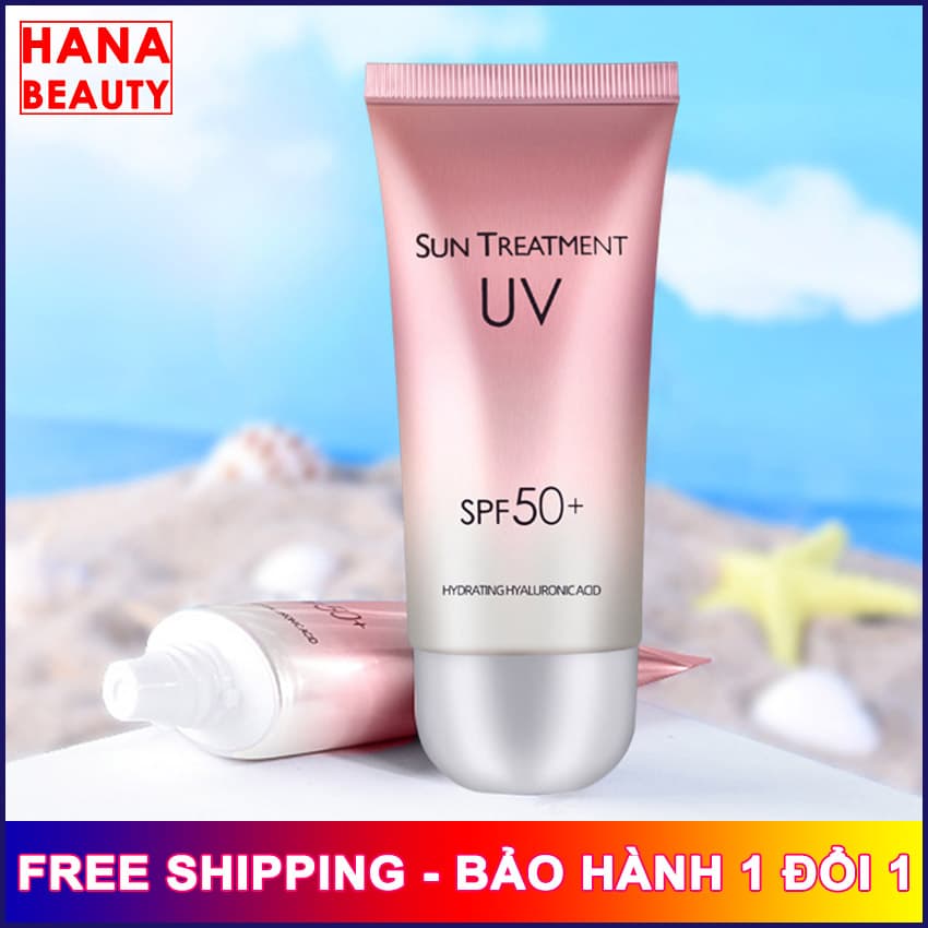 [SIÊU HOT] Kem Chống Nắng Trắng Da Sun Treatment hanatech SPF50+ cảm giác nhẹ nhàng không thấm nước không gây nhờn chai nhỏ gọn tiện lợi mang theo - Kem chống nắng nội địa Trung Hanatech