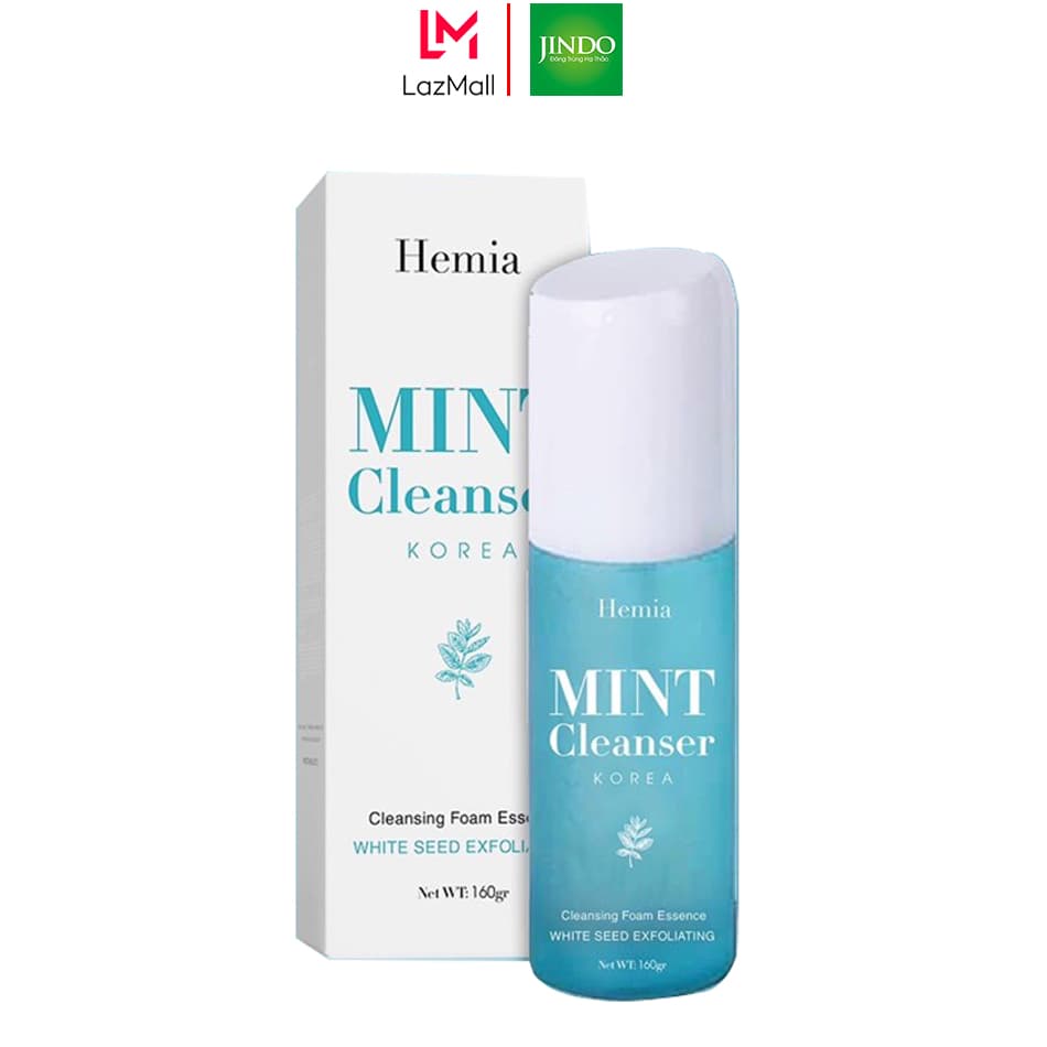 Sữa rửa mặt bạc hà Mint Cleanser HEMIA dung tích 130ml giúp sạch sâu dưỡng ẩm dịu da