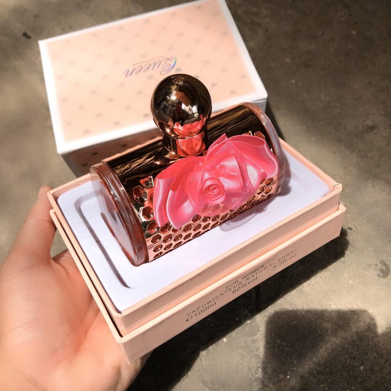 Nước Hoa Queen Hộp Gỗ Diamond Pink SIÊU ĐÁNG YÊU