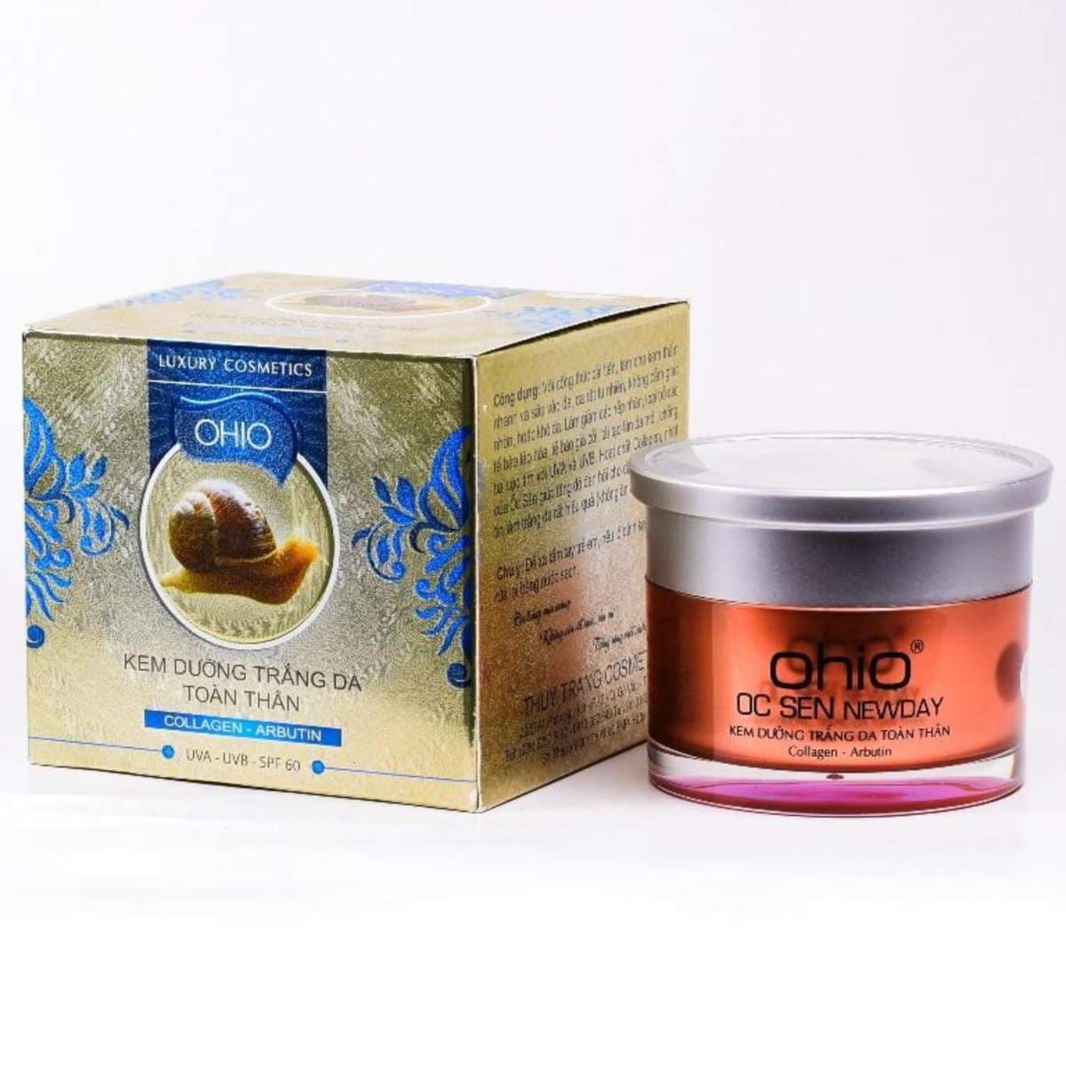 [HCM]Kem dưỡng trắng da toàn thân OHIO Ốc Sên New Day - 300g