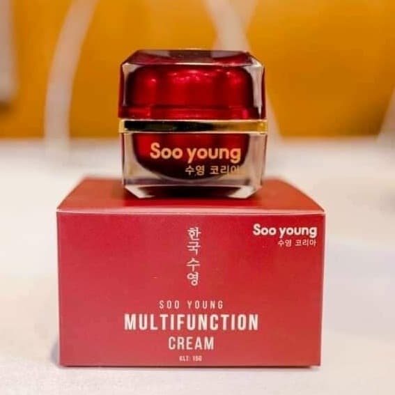 [HCM]Kem Face Soo Young Hàn Quốc thông đỏ Multifunction Cream 15g nâng tone căng bóng dưỡng da trắng mịn