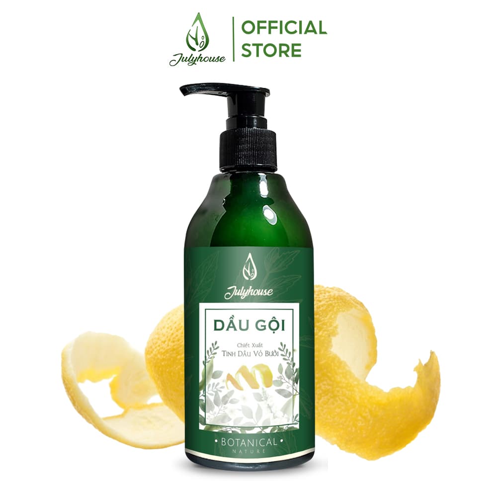 [HCM]Dầu gội Bưởi kích thích mọc tóc nhanh giảm gàu hiệu quả 300ml JULYHOUSE