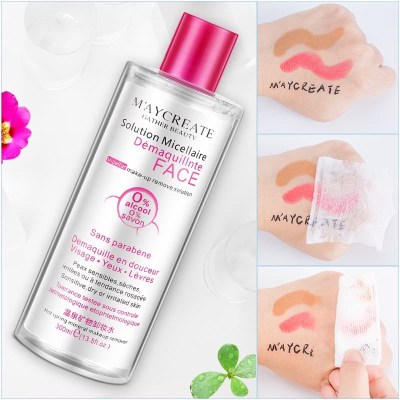 Combo 2 Chai Nước Tẩy Trang Maycreate 300ml Tẩy Sạch Lớp Makeup Se Khít Chân Lông