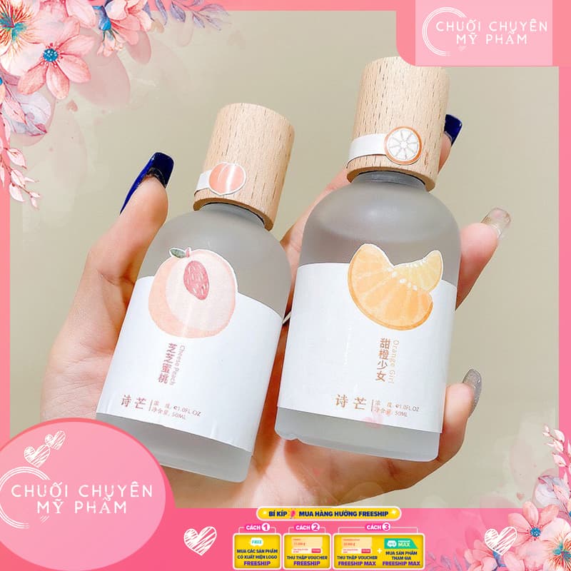Xịt Thơm Body Mist Shimang Phiên Bản Vintage Nắp Gỗ Hương Thơm Dịu Dàng Thanh Mát Lưu Hương Đến 5-6 tiếng