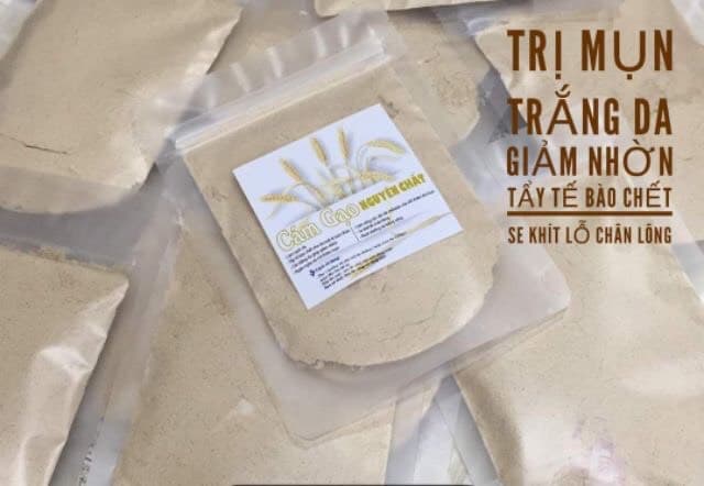 Bột Cám Gạo Nguyên Chất - Đắp mặt dưỡng da trắng hồng (50gr~100gr)