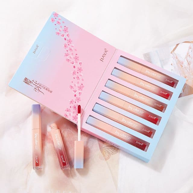 [SIÊU HOT] Set son kem lì 6 cây Jiaya Joy Color - CAVALI - Chất son kem lì xịn xò với tone màu hot trend