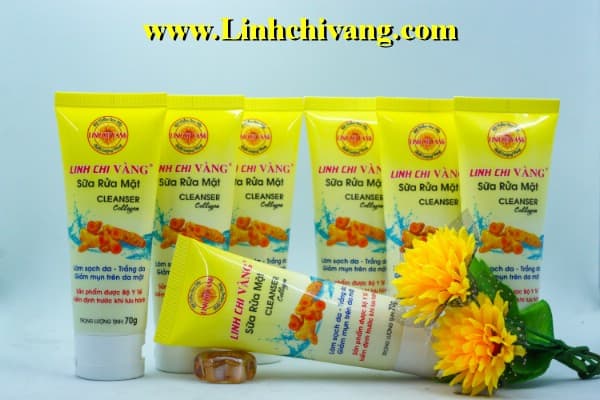 [HCM]SỮA RỬA MẶT TINH CHẤT NGHỆ LINH CHI VÀNG 70G