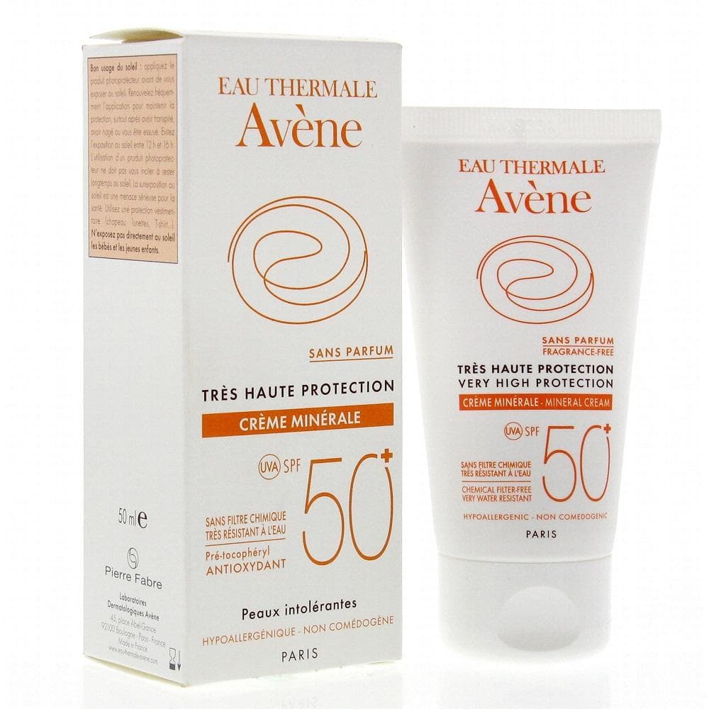 [HCM]Kem chống nắng cho da nhạy cảm dễ kích ứng Avène High Protection Mineral Cream SPF50+ 100ml