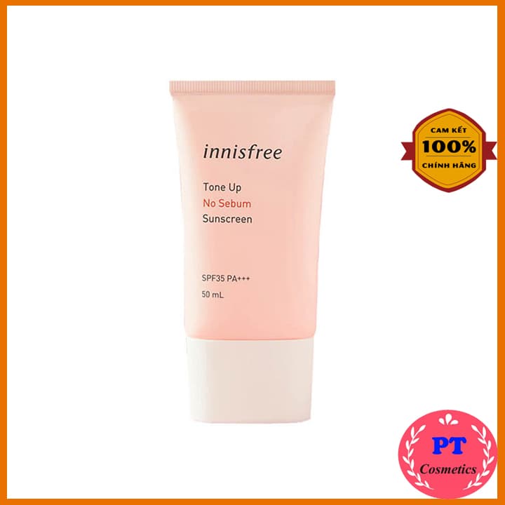 [DUTY FREE] Kem Chống Nắng Nâng Tone Kiềm Dầu Innisfree SPF 50 Tone Up No Sebum Sunscreen 50ml