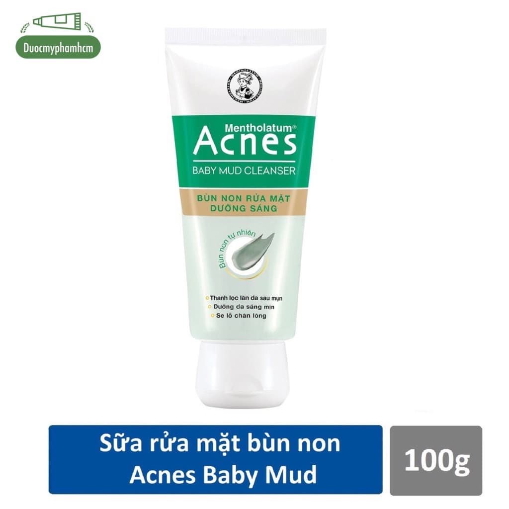 [HCM]Bùn Non Rửa Mặt Dưỡng Sáng Acnes Baby Mud Cleanser 100g