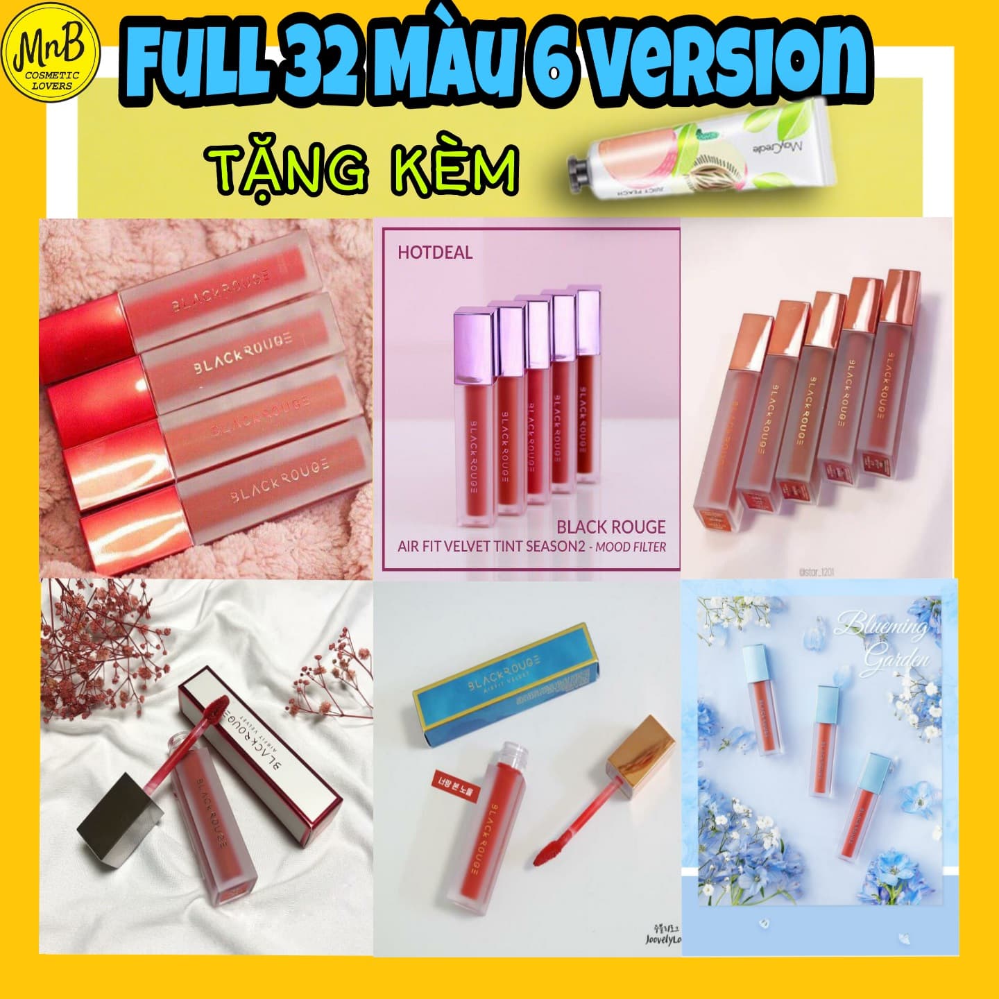 [Full 32 màu - Chính hãng bao check] SON KEM LÌ SIÊU MỊN BLACK ROUGE AIR FIT VELVET TINT VERSION 1-6 bền màu độ bám cao k gây hiện tượng khô môi lên màu chuẩn giữ màu lâu ver1- ver2-ver3-ver4-ver5-ver6 son blackrouge {có quà tặng} mnb
