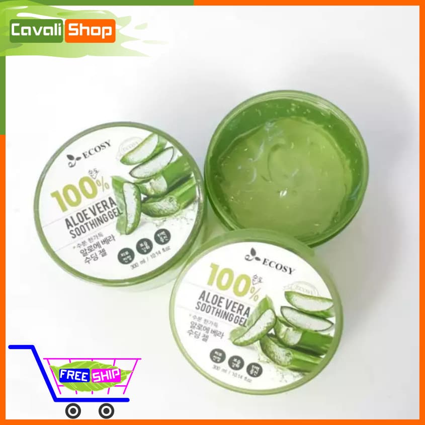 [XẢ HÀNG] Gel mặt nạ dưỡng da nha đam - nha đam ốc sên - Cavali - Dung tích 300ml ngăn ngừa và kháng mụn giảm lão hóa cho da