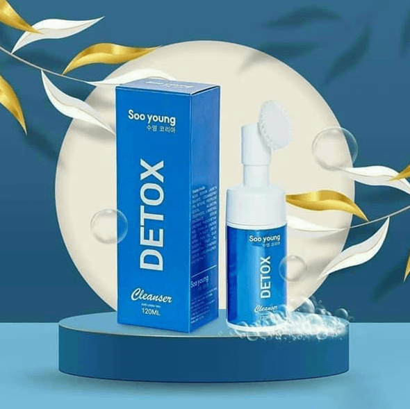 Sữa rửa mặt detox Soo young Hàn Quốc đầu cọ silicon siêu mịn