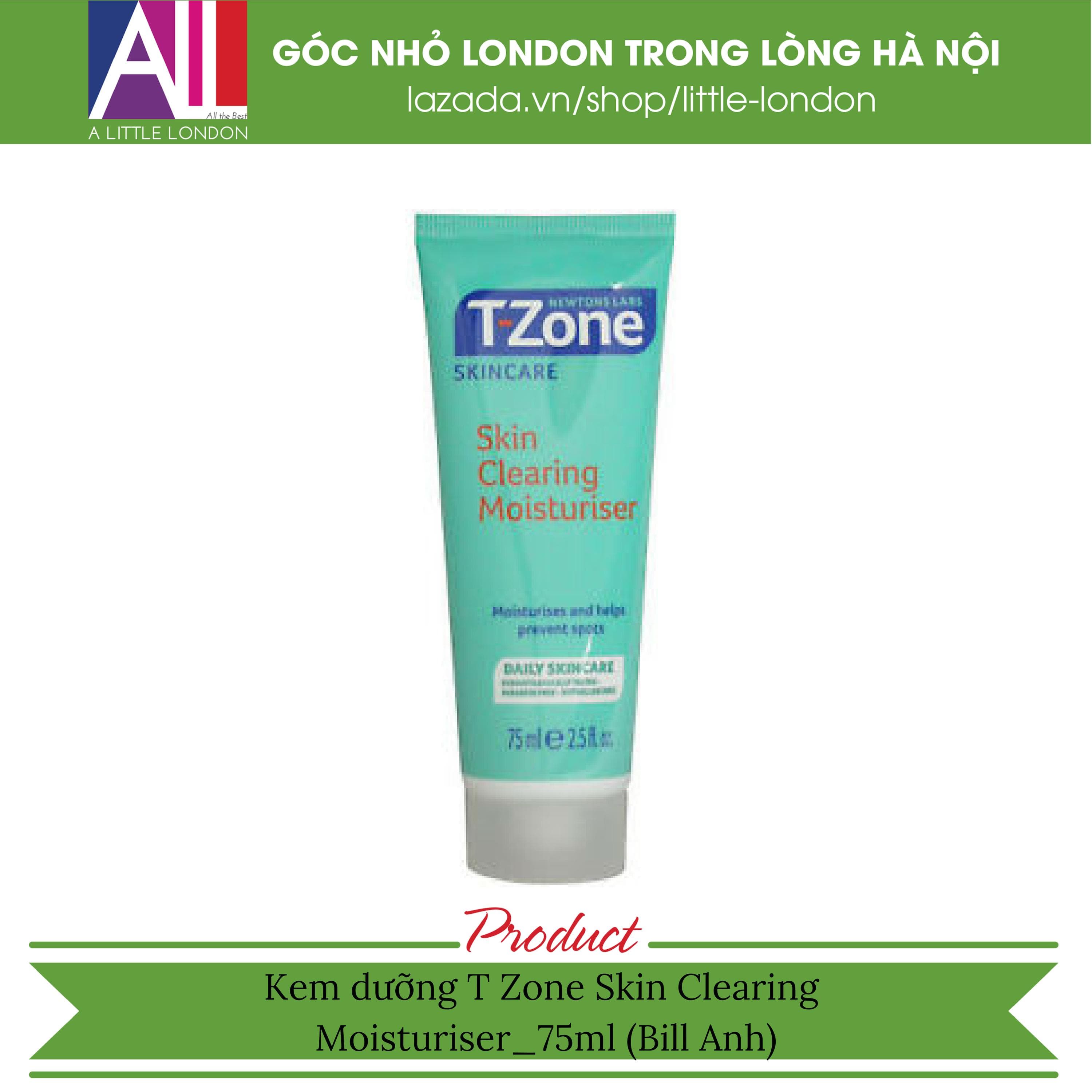 Kem dưỡng T Zone Skin Clearing Moisturiser - 75ml (Bill Anh)