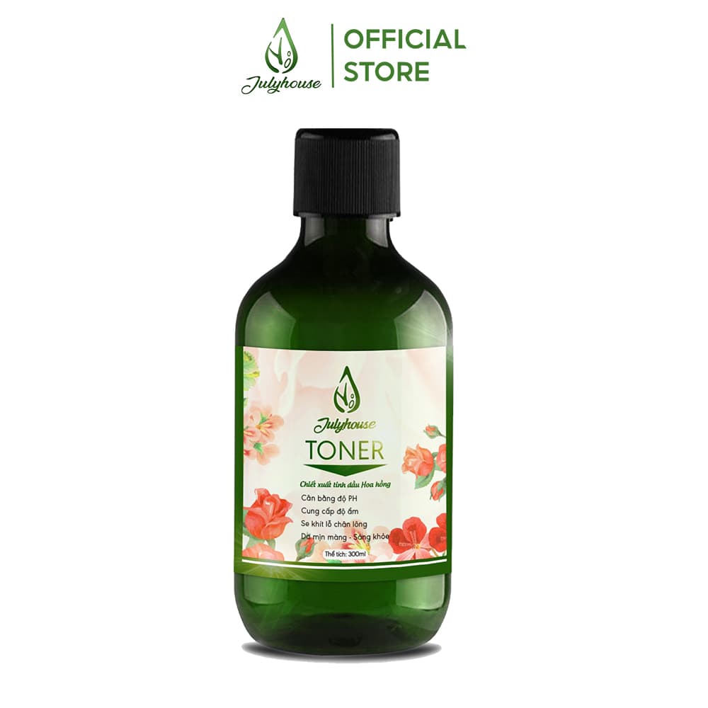 [HCM]Toner chiết xuất tinh dầu Hoa Hồng 300ml JULYHOUSE
