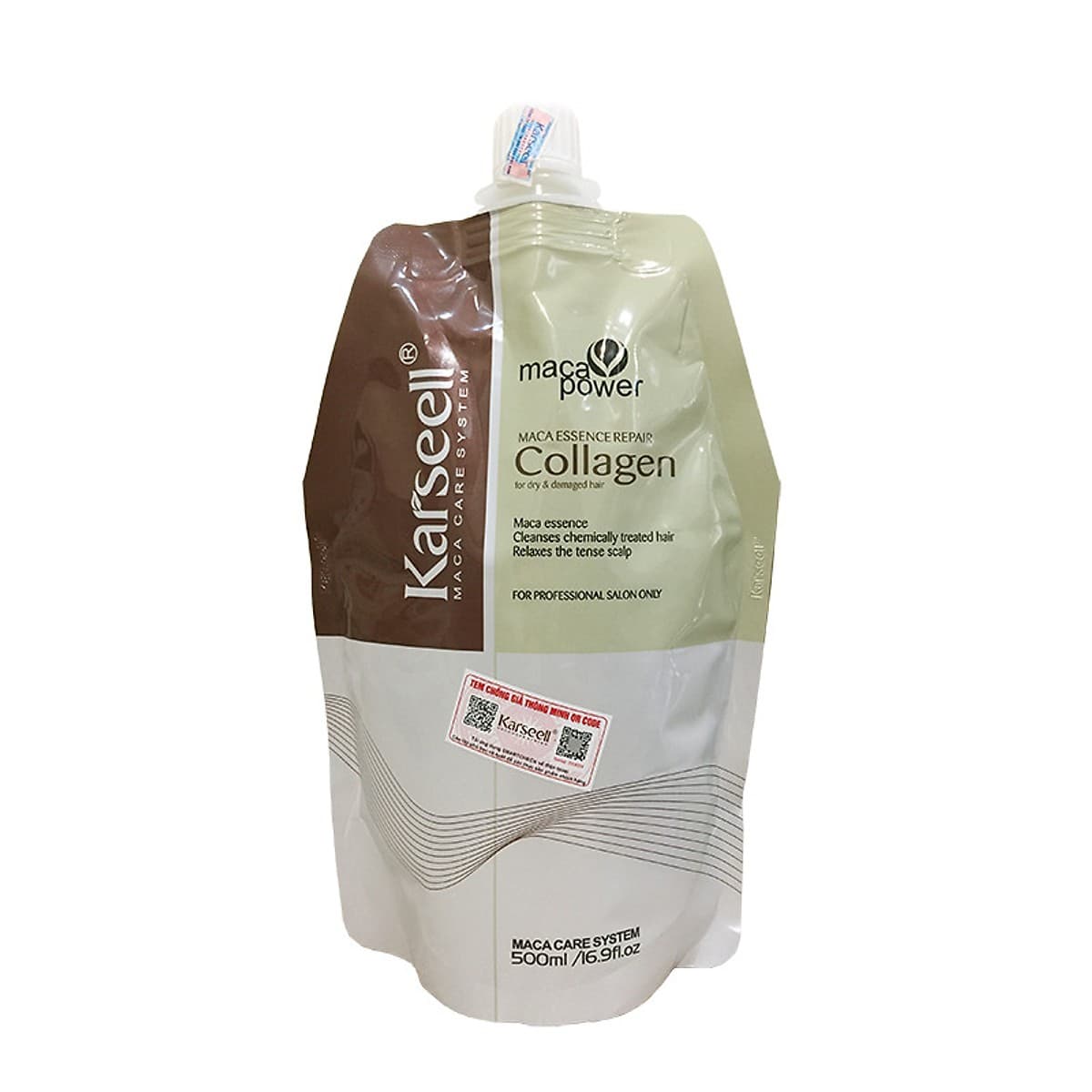 [HCM]Kem ủ tóc dưỡng tóc mềm mượt Collagen Karseell Maca 500ml-Trihai Shop