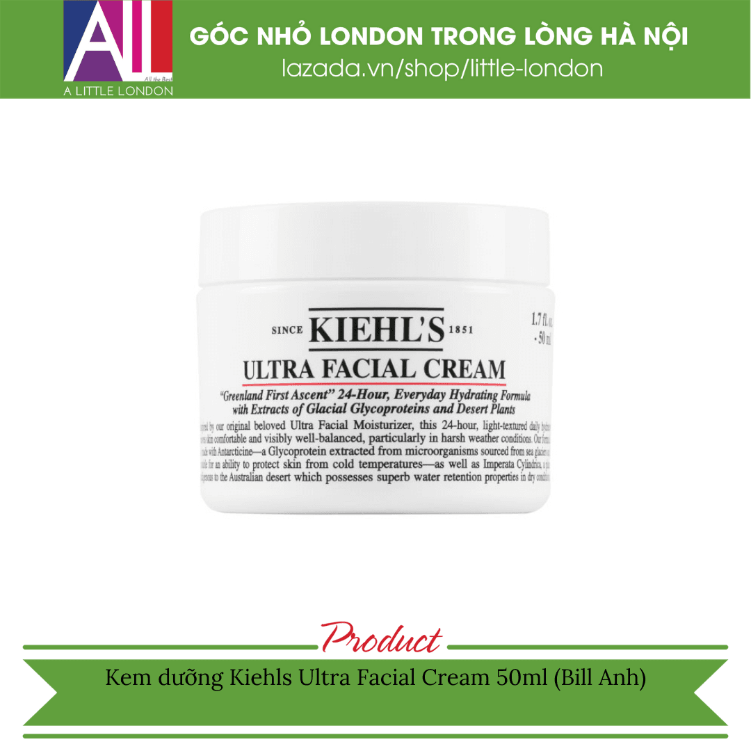 Kem dưỡng Kiehls Ultra Facial Cream - 50ml (Bill Anh)