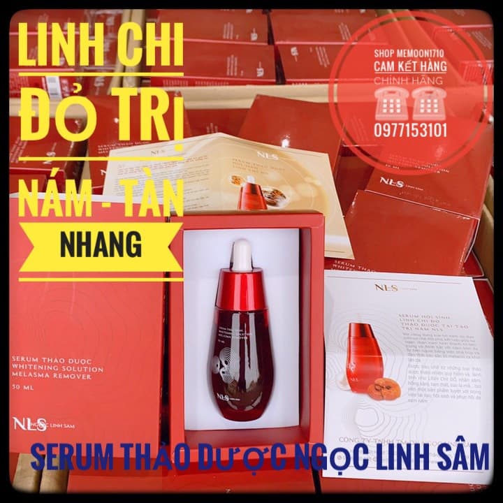 SERUM THẢO DƯỢC NGỌC LINH SÂM-SERUM HỒI SINH LINH CHI ĐỎ ĐÁNH BAY NÁM TÀN NHANG MỤN