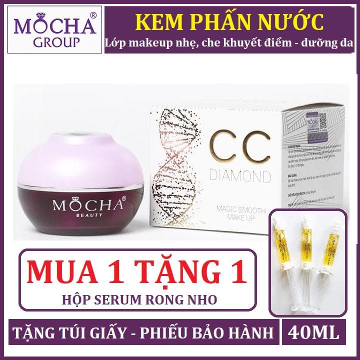 [HCM]KEM PHẤN NƯỚC MOCHA - MUA 1 TẶNG 1 ỐNG SERUM TẾ BÀO GỐC MOCHA 60K - kem phấn nước che khuyết điểm và dưỡng da