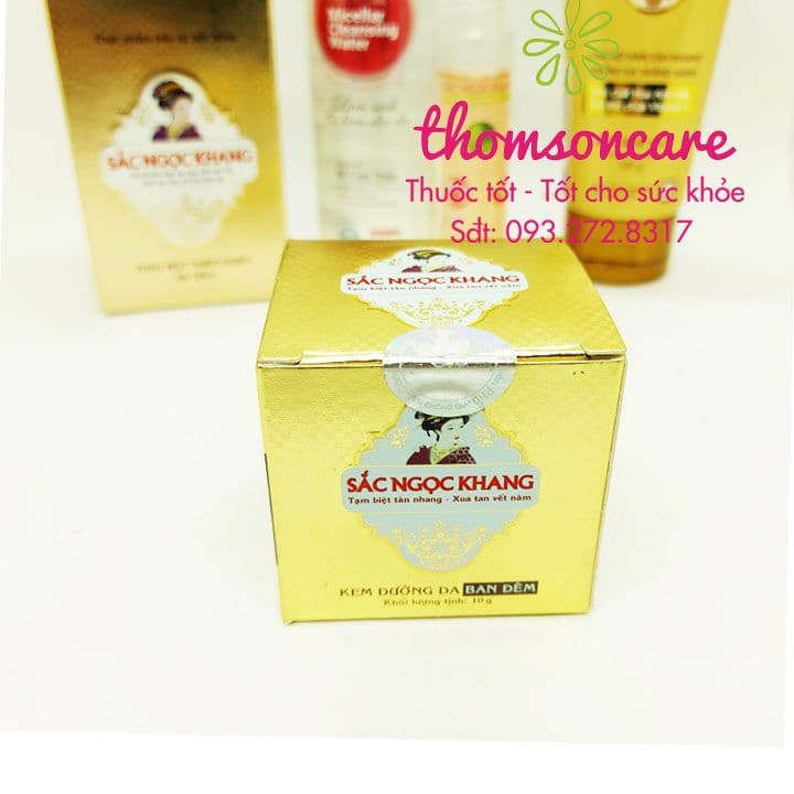 Kem Sắc Ngọc Khang ban đêm - giảm nám tàn nhang chăm sóc da sản phẩm có nguồn gốc xuất xứ rõ ràng sử dụng dễ dàng cam kết hàng nhận được giống với mô tả