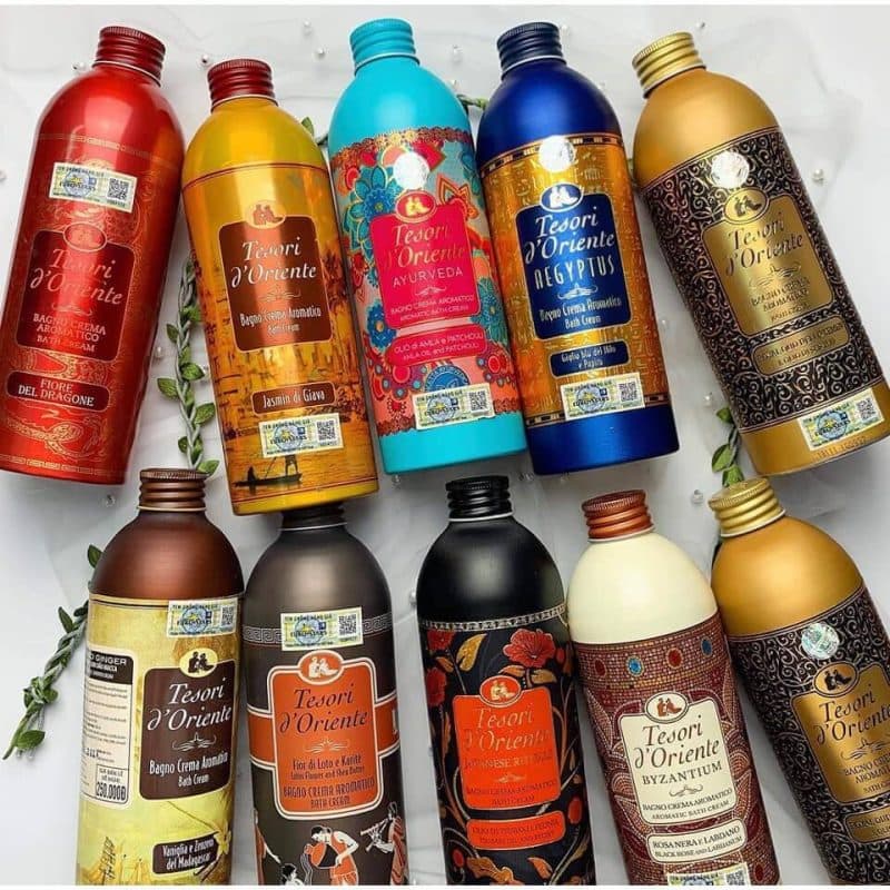 Sữa Tắm Nước Hoa - Sữa Tắm Xích Hương Nước Hoa Hoa Sen Tesori D Oriente Chai 500ml - Giữ Lại Hương Thơm Lên Đến 8 Tiếng - Hàng Chính Hãng