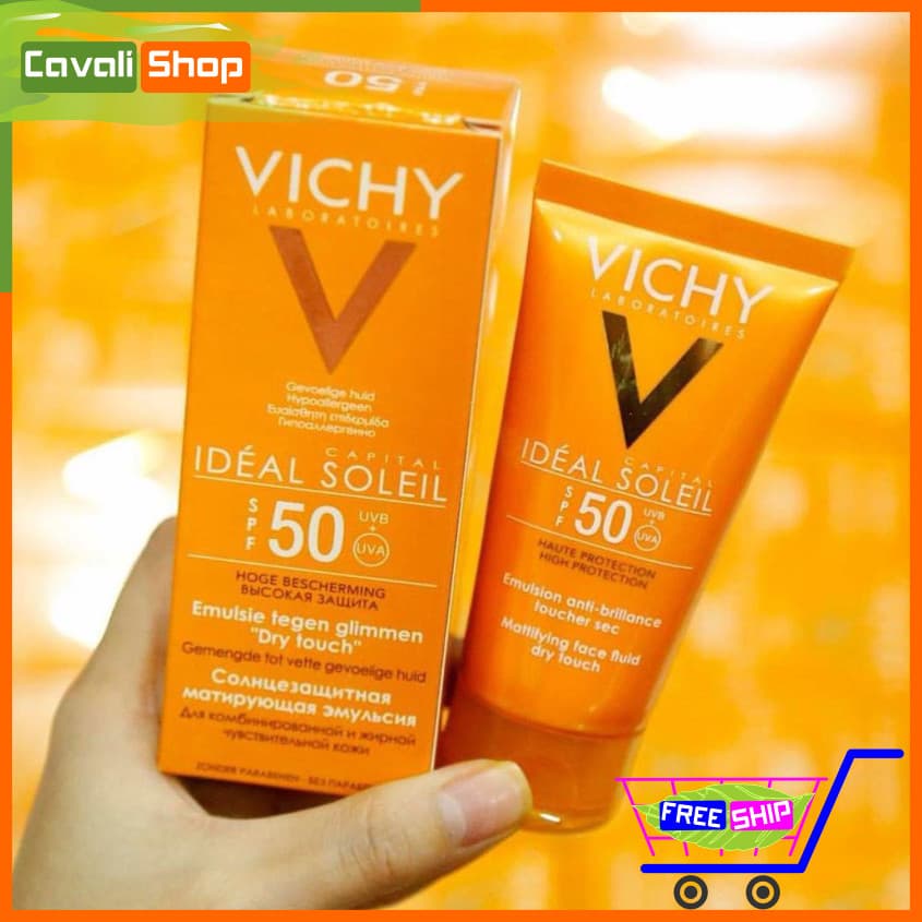 [SIÊU HOT] Kem chống nắng Vic dành cho da mặt - Cavali - Tuýp 50ml thẩm thấu tốt không nhờn rít