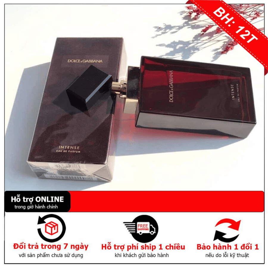 Nước Hoa Nam Nữ Cao Cấp D.G lntense EDP 100ml Cực Thơm