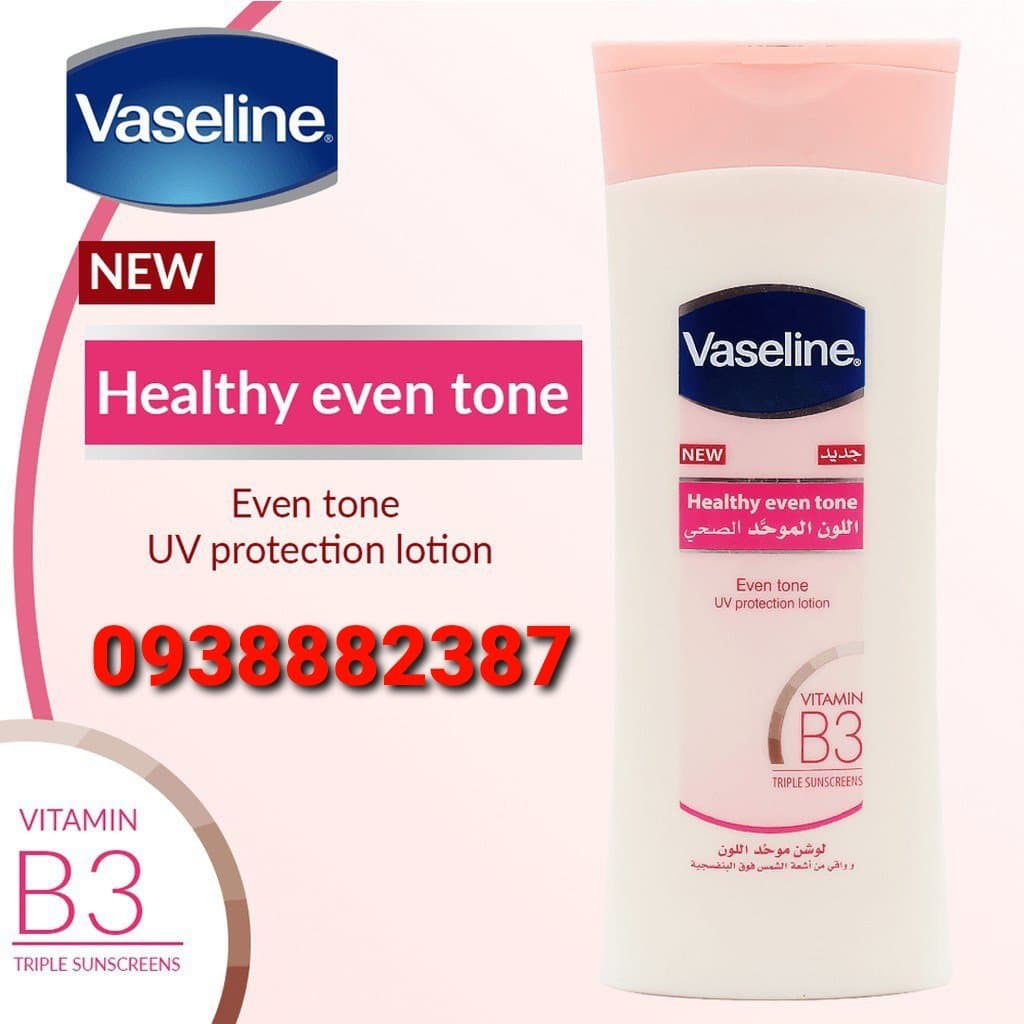 [HCM]XẢ KHO- Sữa Dưỡng Thể Trắng Da Vaseline Thái Lan-Chai Hồng 400ml-Date 2024