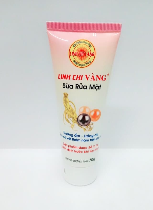 [HCM]Sữa rửa mặt Linh Chi Vàng collagen