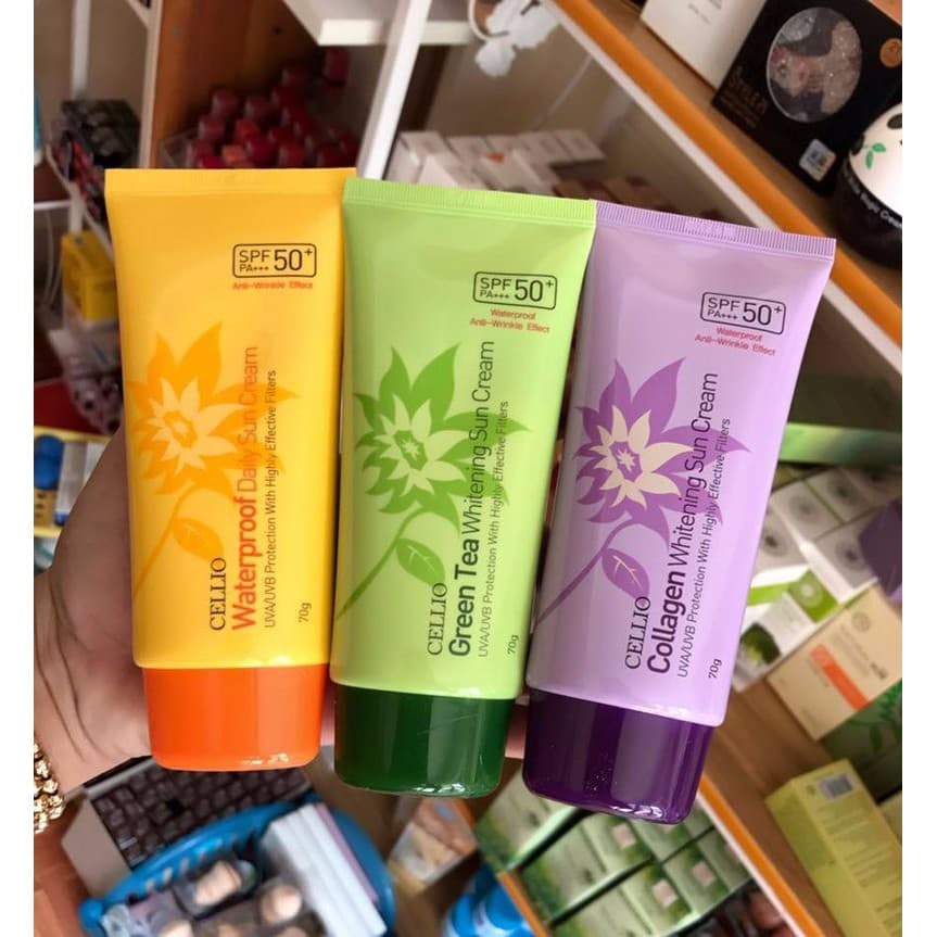 Kem Chống Nắng Cellio Whitening Sun Cream SPF50 PA+++