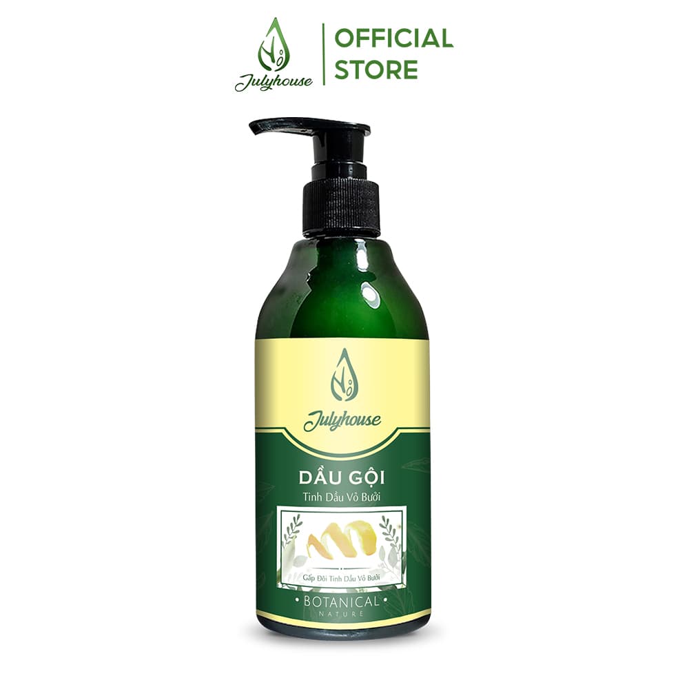 [HCM]Dầu gội Bưởi Gấp Đôi Tinh Dầu Bưởi 300ml JULYHOUSE kích thích mọc tóc giảm gàu hiệu quả.