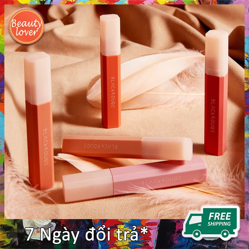 [Mẫu mới 2021] Son Black Rouge Half N Half Water Velvet –  Blackrouge Chính Hãng - Beauty Lover Son Kem Lì Mịn Mượt Nhẹ Môi Bám Màu Tốt Giảm Lem Trôi