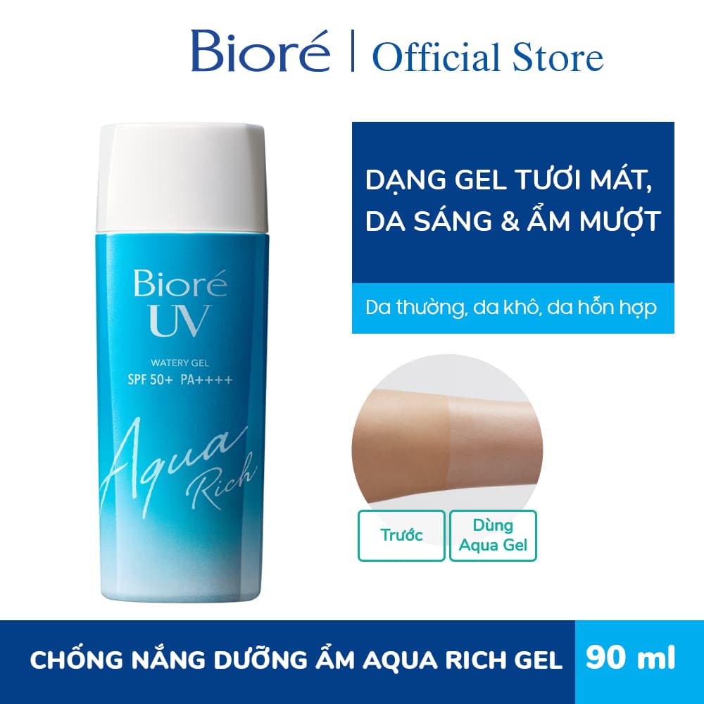 [HCM]Kem Chống Nắng Kao’s Biore UV Aqua Rich Nội Địa Nhật 90ML-Tredepstore
