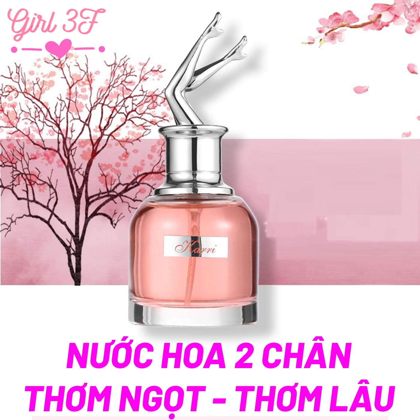 Nước hoa nữ hai đôi chân hoa hậu Karri Eau de parfum nội địa trung mùi sang chảnh đang được ưa chuộng mùa hè giá học sinh sinh viên hương gỗ thơm ngọt giữ mùi lâu dịu nhẹ chính hãng giá rẻ - nuoc hoa nu