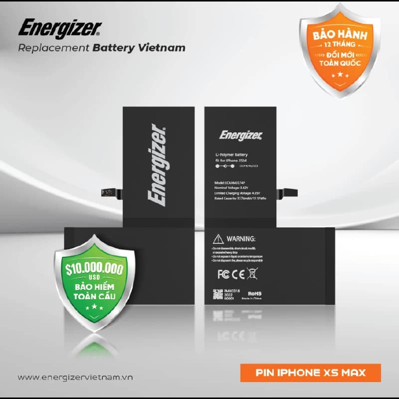 Pin Energizer iPhone XS MAX - ECAXM3174P Chính hãng