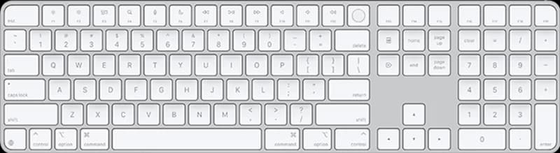 Bàn phím Apple Magic KeyBoard 2024 với Touch ID và Phím số