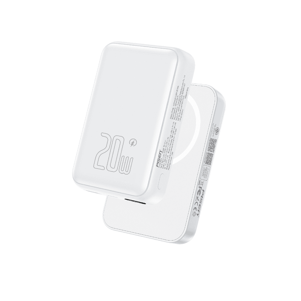 Pin sạc dự phòng không dây Pisen Quick Powermag Digital 10000mAh 20W Magsafe Qi2 D111
