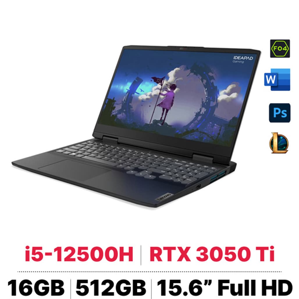 Laptop Lenovo Ideapad Gaming 3 15IAH7 82S90088VN - Cũ Trầy Xước