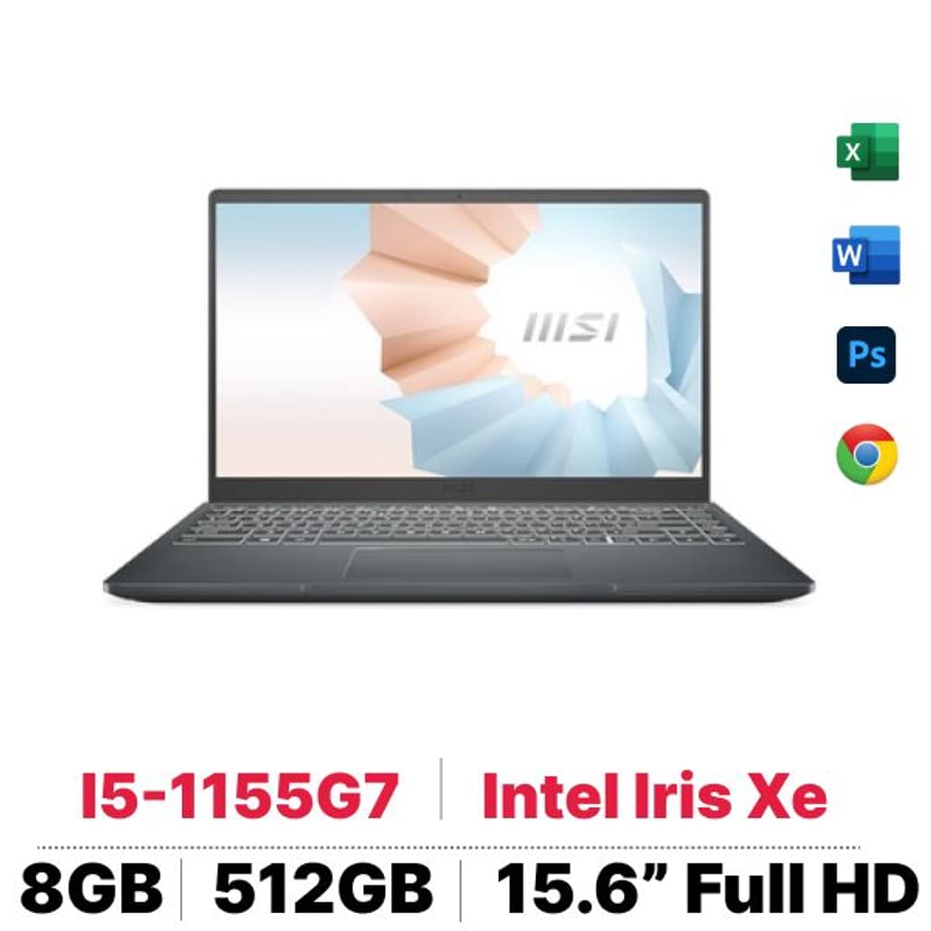Laptop MSI Modern 15 A11MU 680VN - Cũ Xước Cấn