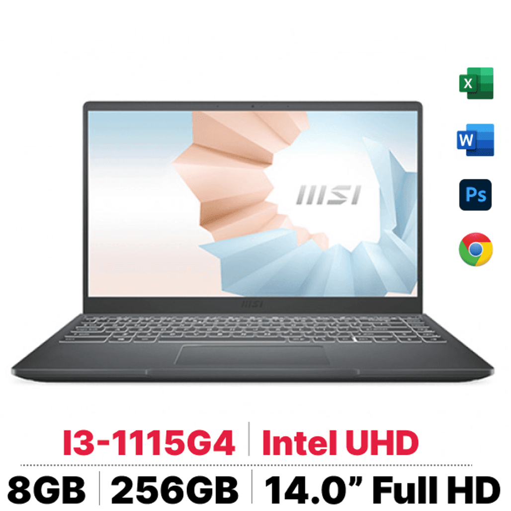 Laptop MSI Modern 14 B11MOU 1030VN - Cũ Xước Cấn