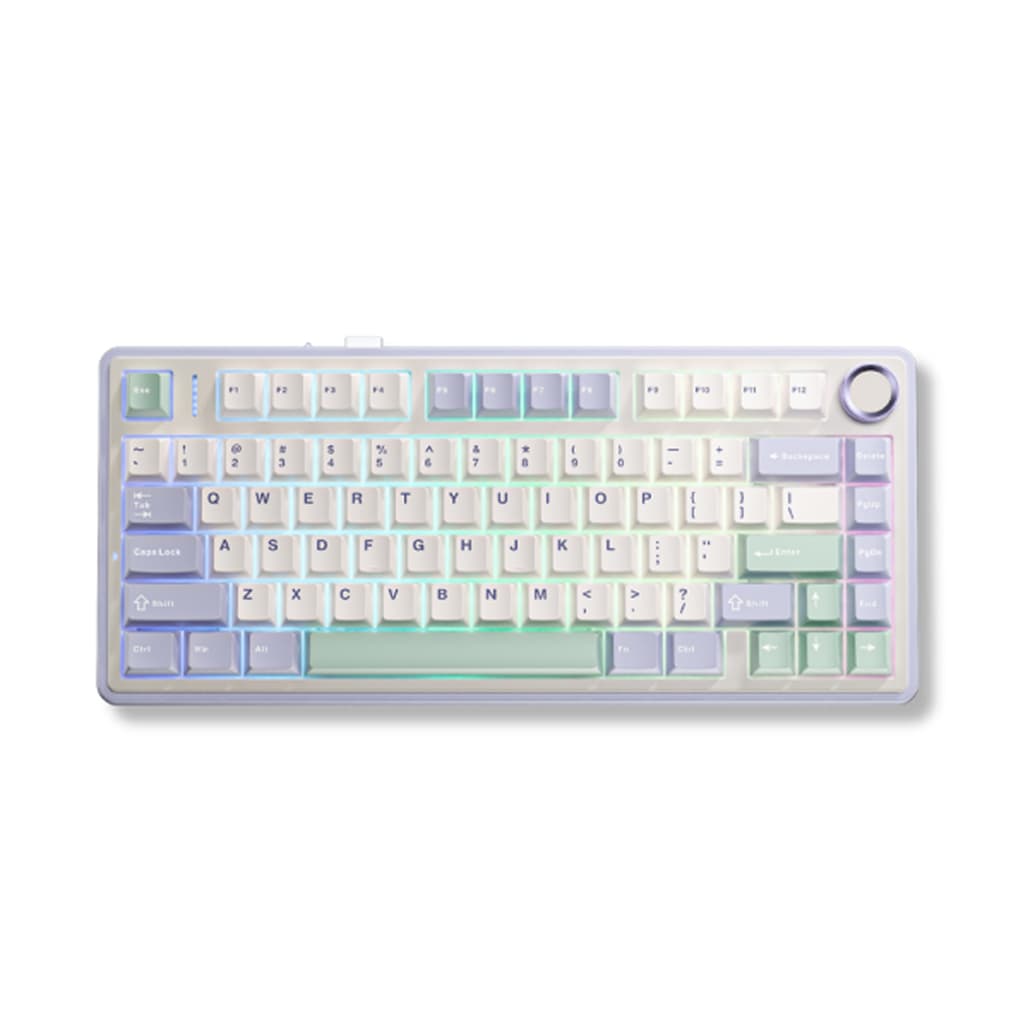 Bàn phím cơ không dây AULA F75 Ice Green - Cũ