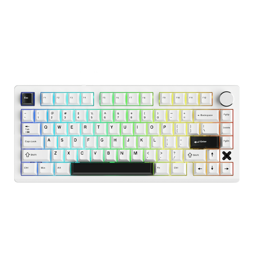 Bàn phím cơ không dây Dareu Flex 75 RGB White-Black
