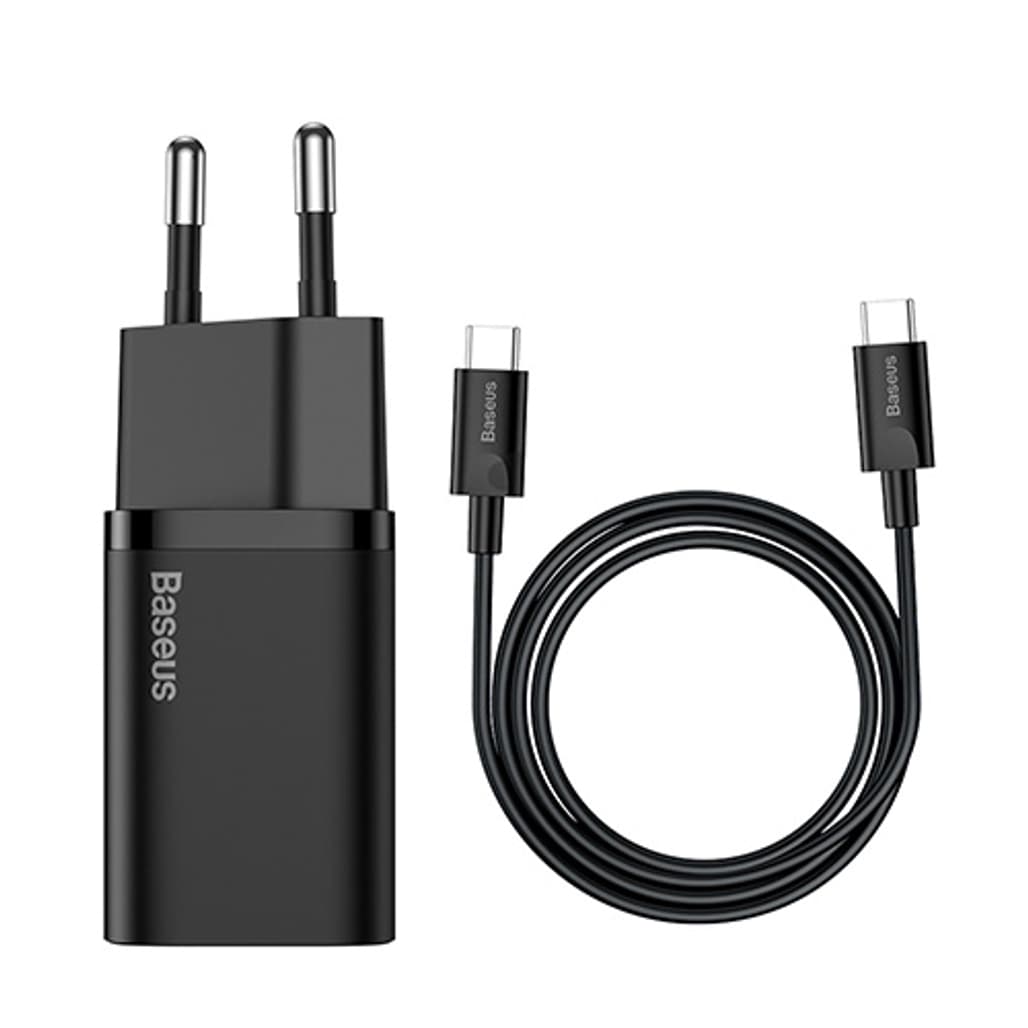Củ sạc Baseus Super SI 25W 1 cổng kèm cáp Type-C to Type-C 1M