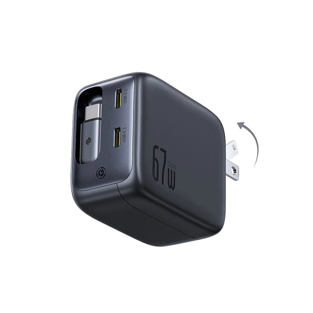 Sạc Baseus EnerCore 3C 67W (2C + cáp USB-C rút gọn) CJ11
