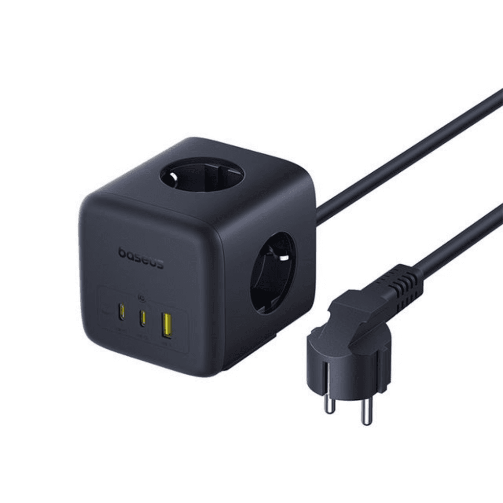 Bộ sạc nhanh Baseus Enerfill FA11 Cube Power Strip 3AC+1U+2C 67W 1.5m EU